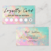 carte de fidélité texture opale délicate (Devant / Derrière)