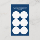 Carte De Fidélité  Thank You with QR Code - Blue Café (Dos)