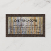 Carte De Fidélité Toile de jute moderne #12 de sembler du bois de (Dos)