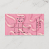 Carte De Fidélité Trendy Modern Pink Abstract Beauty Spa Salon (Dos)