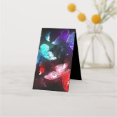 Carte De Fidélité Trois papillons brillants sur l'arrière - plan de  (Devant)