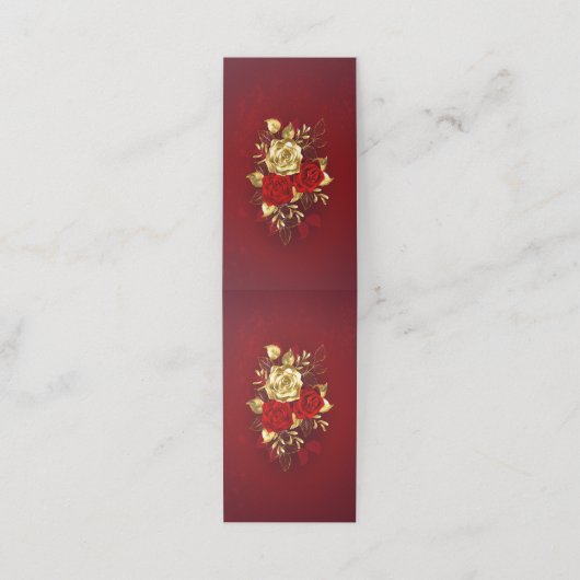 Carte De Fidélité Trois Roses de bijoux (Extérieur déplié)