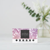 Carte de fidélité Tropical Purple/Pink Parties sci (Debout devant)