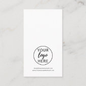 Carte De Fidélité Typography Company logo (Dos)