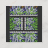 Carte De Fidélité un design de motif vert et jaune (Dos)