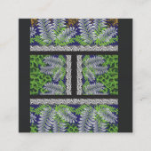 Carte De Fidélité un design de motif vert et jaune (Devant)