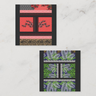 Carte De Fidélité un design de papier peint rouge et noir
