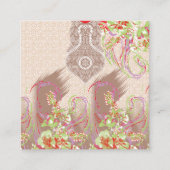 Carte De Fidélité un design de vase rouge avec des fleurs dessus (Devant)
