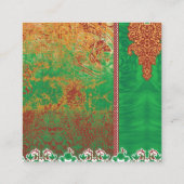 Carte De Fidélité un tableau d'un champ vert avec une bordure orange (Dos)