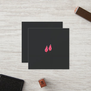Carte De Fidélité une paire de feuilles rouges sur un arrière - plan