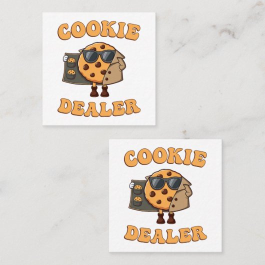 Carte De Fidélité Vendeur de biscuits drôle de cuisson (Devant / Derrière)