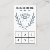 Carte De Fidélité Vins à herbes mystiques aux yeux Boho magique (Devant)