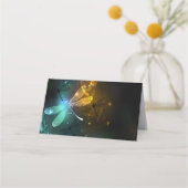 Carte De Fidélité Vol de libellule verte lumineuse (Dos)