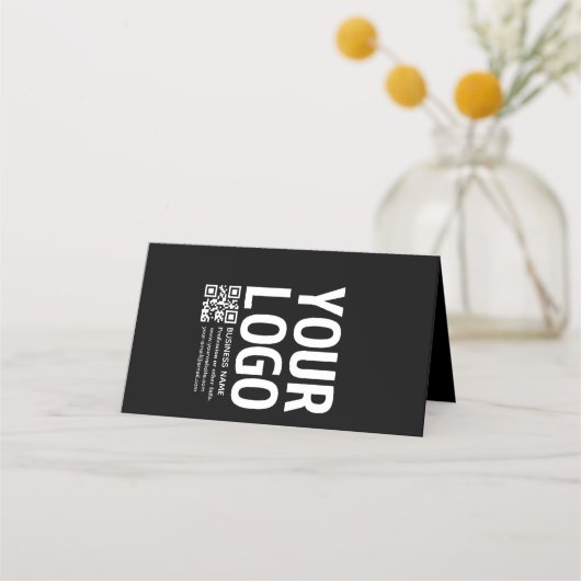 Carte De Fidélité Votre logo avec code QR et texte modifiables (Devant)