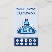 Carte De Fidélité Wash Loyalty Punch Card (Devant)
