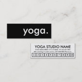 carte de fidélité yoga (Devant / Derrière)