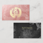 Carte De Fidélité YOGA Instructeur Loyalty Punch Méditation Pose Zen (Devant / Derrière)