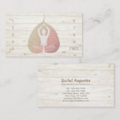 Carte De Fidélité YOGA Instructeur Studio Loyalty Punch Bodhi Leaf (Devant / Derrière)