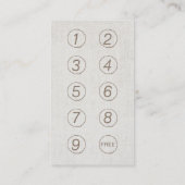 Carte De Fidélité Yoga & Méditation Or Lotus Élégant Brown (Dos)