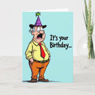 Carte de figure d'anniversaire surprise