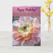 Carte de fille (Fleur jaune)