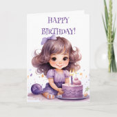 CARTE DE FILLE D'ANNIVERSAIRE (Devant)