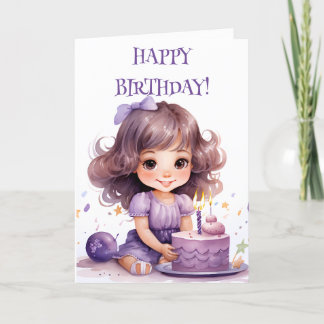 CARTE DE FILLE D'ANNIVERSAIRE