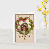 Carte de fille de jour de St Patricks (Fleur jaune)