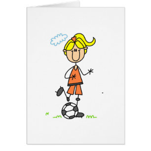 Carte de fille du football