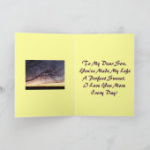 Carte de Fils-Salutation de heureuse (Intérieur)