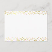 CARTE DE FIN chic or rustique mini confetti (Devant)