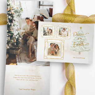 CARTE DE FIN D'ANNÉE TROIS VOLETS 