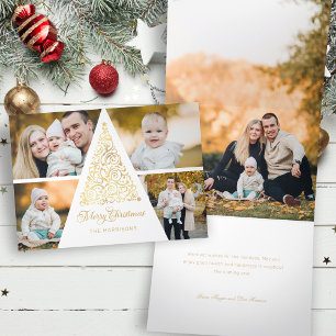 CARTE DE FIN D'ANNÉE TROIS VOLETS