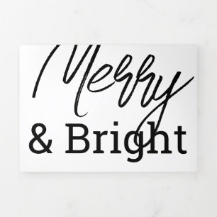 CARTE DE FIN D'ANNÉE TROIS VOLETS 