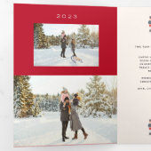 Carte De Fin D'année Trois Volets 12 Jours de Noël (Intérieur en premier)