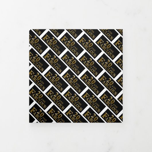 Carte De Fin D'année Trois Volets 20e anniversaire (Protection)