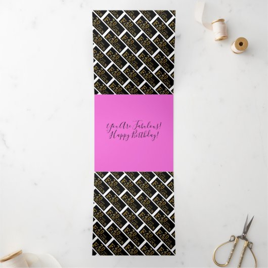 Carte De Fin D'année Trois Volets 20e anniversaire (Intérieur)