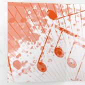 Carte De Fin D'année Trois Volets Ambiance musicale 3 (Intérieur en premier)