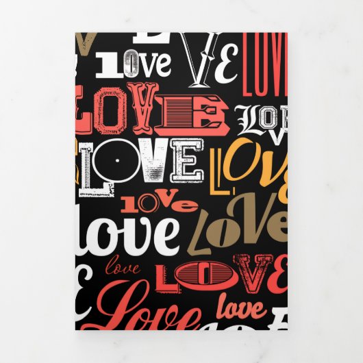 Carte De Fin D'année Trois Volets Amour 2 (Page de couverture)