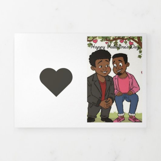 Carte De Fin D'année Trois Volets Amour - moments (Page de couverture)