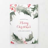 Carte De Fin D'année Trois Volets Année d'examen Carte de Noël (Page de couverture)