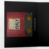 Carte De Fin D'année Trois Volets Année d'examen Collecte photo Triplé Carte de Noël (Intérieur en premier)