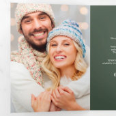 Carte De Fin D'année Trois Volets Année En Revue Joie Botanique (Intérieur en premier)