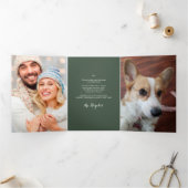 Carte De Fin D'année Trois Volets Année En Revue Joie Botanique (Intérieur)