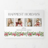 Carte De Fin D'année Trois Volets Arc-en-ciel de Noël Ruban de gui Joyeuses Fêtes 4  (Page de couverture)