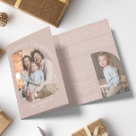 Carte De Fin D'année Trois Volets Arche rose pâle année de révision de la mise à jou<br><div class="desc">Simple et moderne, cette carte de vacances en arc de photo rose vif est un excellent moyen de mettre à jour vos amis et votre famille sur votre année et envoyer vos Bonnes Fêtes! Avec de l'espace pour les photos de famille et votre année d'examen, votre carte sera une pièce...</div>