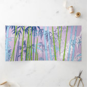 Carte De Fin D'année Trois Volets Bambou (Intérieur)