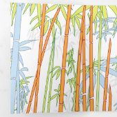 Carte De Fin D'année Trois Volets Bambou 3 (Intérieur en premier)