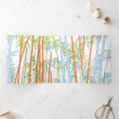 Carte De Fin D'année Trois Volets Bambou 3 (Intérieur)