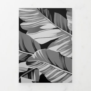 Carte De Fin D'année Trois Volets Banane Feuille 3